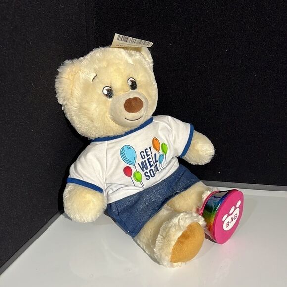 Build A Bear Get Well Soon Bear With Tags - Picture 11 of 12